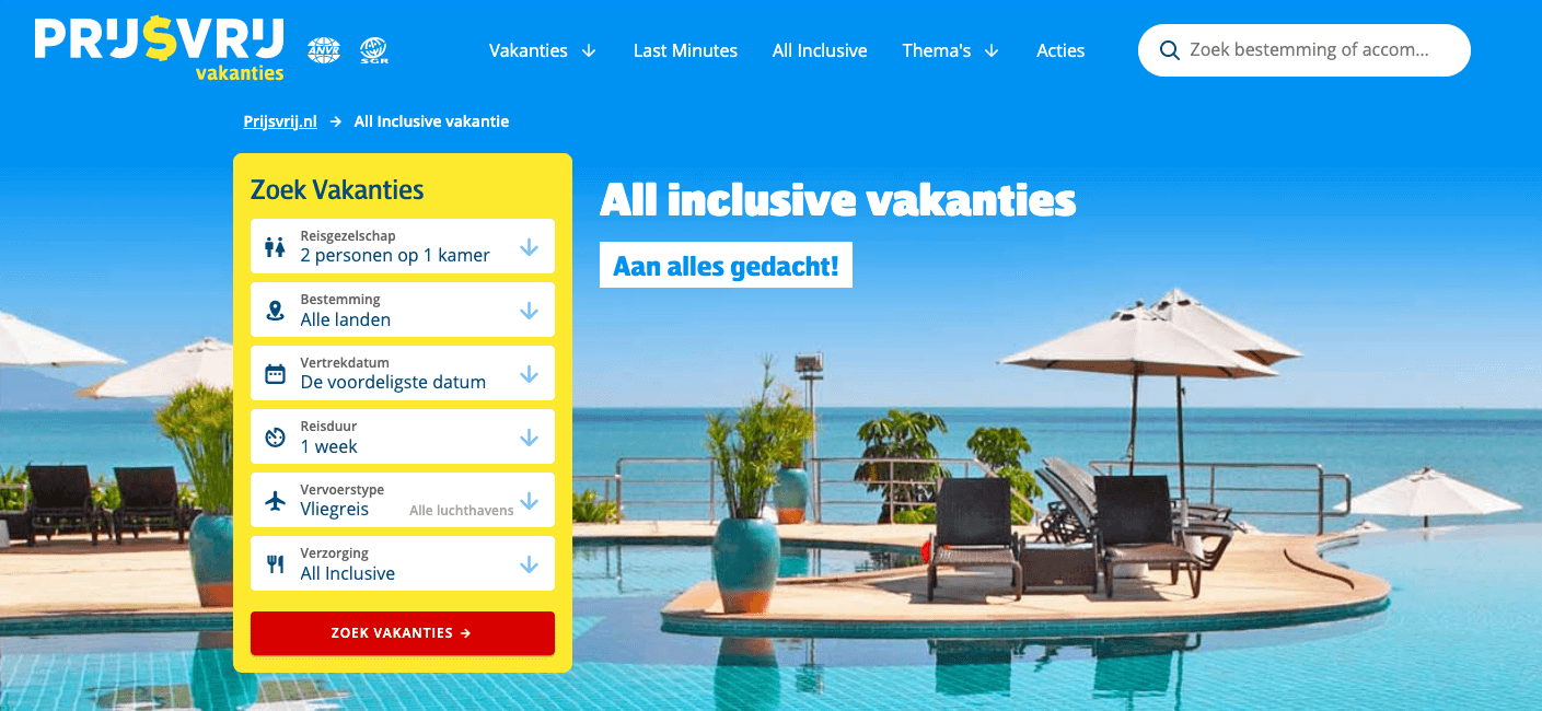 review all inclusive vakanties prijsvrij