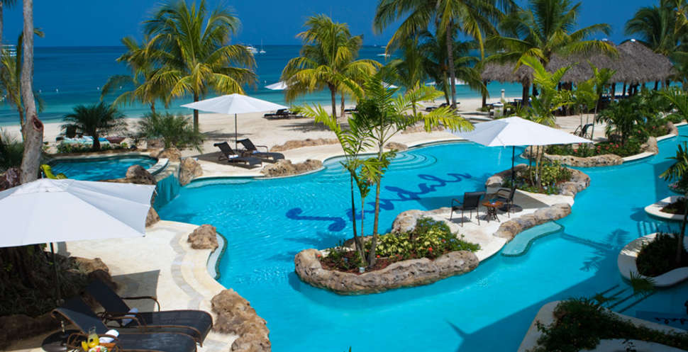 swim up rooms Sandals Negril